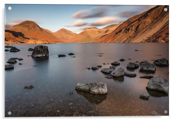 Wastwater at Sunset Acrylic by Tony Keogh