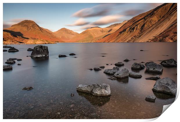 Wastwater at Sunset Print by Tony Keogh