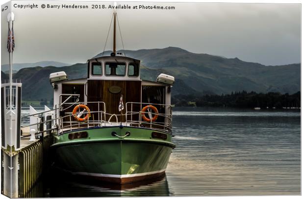 Lady Wakefield Steamboat Canvas Print by Barry Henderson
