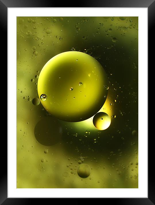 Green Galaxy Framed Mounted Print by Mike Gorton