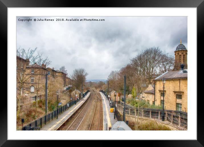 Saltaire Train Station Framed Mounted Print by Juha Remes