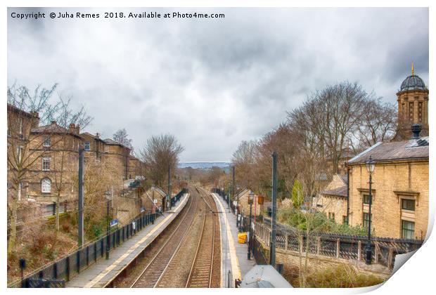 Saltaire Train Station Print by Juha Remes
