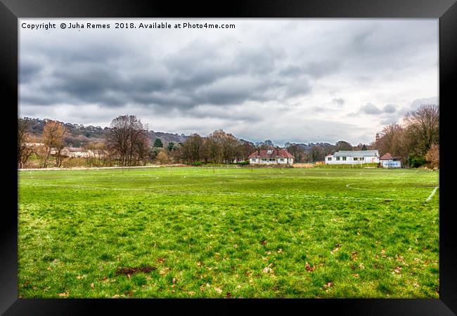 Saltaire Fields Framed Print by Juha Remes