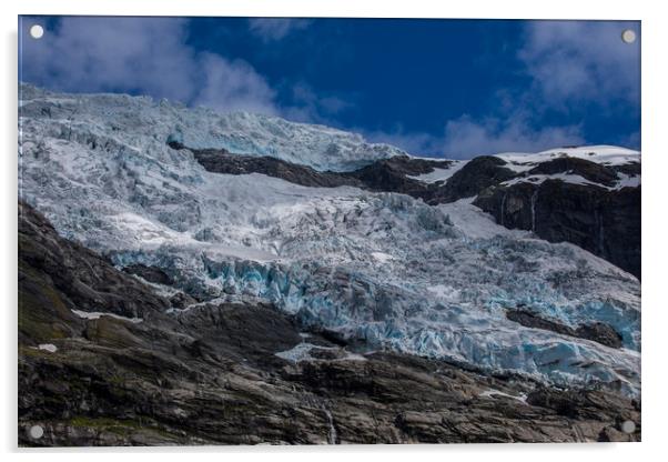 Boyabreen Glacier Acrylic by Thomas Schaeffer