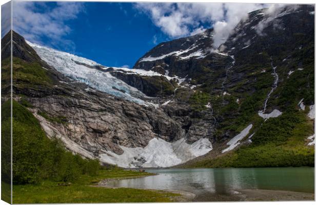 Boyabreen Glacier Canvas Print by Thomas Schaeffer