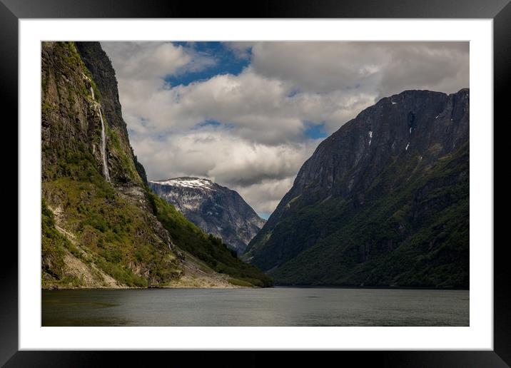 Naeroyfjord Framed Mounted Print by Thomas Schaeffer