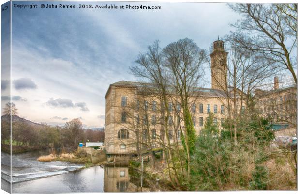 Saltaire Mill Canvas Print by Juha Remes