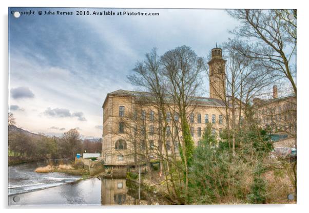 Saltaire Mill Acrylic by Juha Remes
