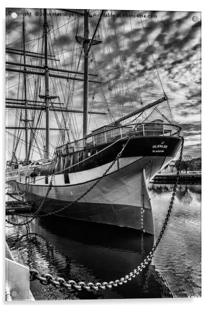 The Magnificent Glenlee Acrylic by John Hastings