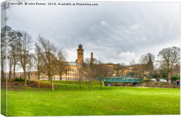 Saltaire Fields Canvas Print by Juha Remes