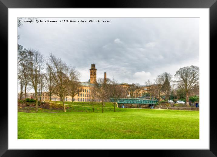 Saltaire Fields Framed Mounted Print by Juha Remes