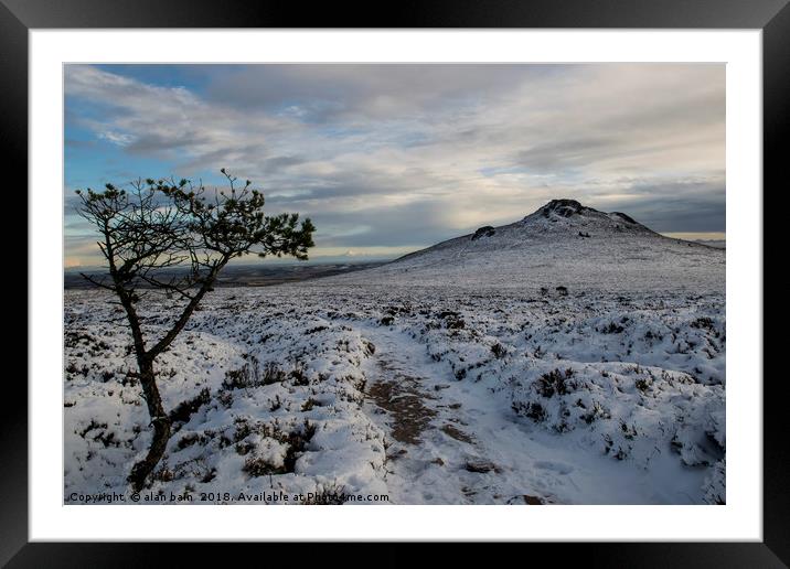 Bennachie, the Mither Tap Framed Mounted Print by alan bain