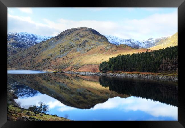 Haweswater in Winter Framed Print by Sarah Couzens