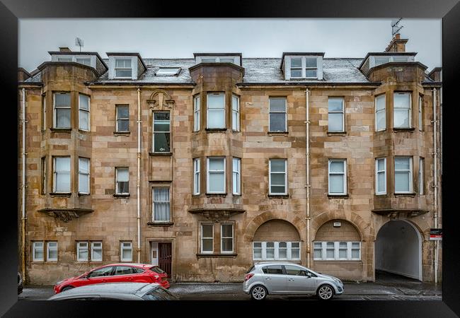 Clydebank Former Fire Station Building Framed Print by Antony McAulay