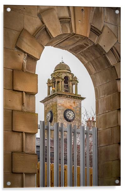 Clydebank Town Hall Acrylic by Antony McAulay
