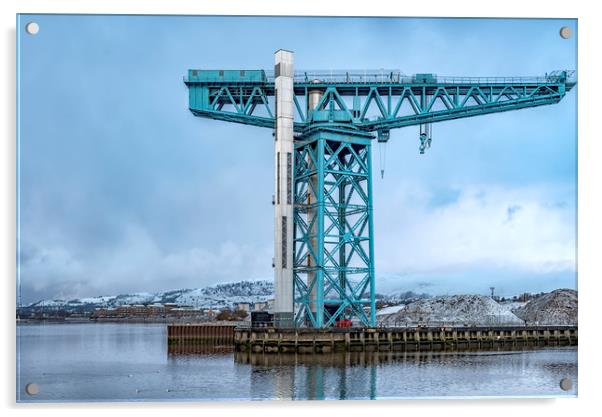 Titan Crane at Clydebank Acrylic by Antony McAulay