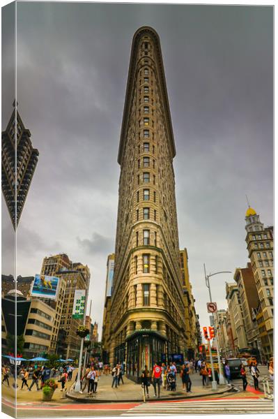 New York's Iconic Flatiron Building Canvas Print by Tony Keogh