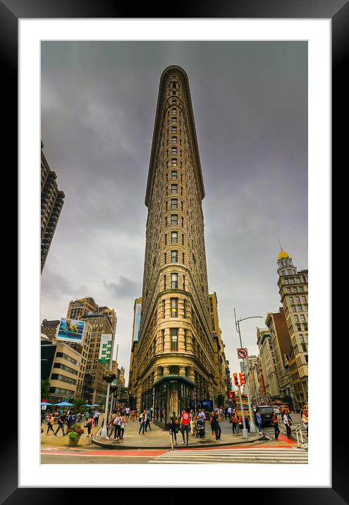 New York's Iconic Flatiron Building Framed Mounted Print by Tony Keogh