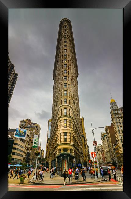 New York's Iconic Flatiron Building Framed Print by Tony Keogh