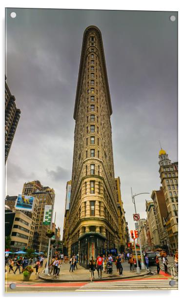 New York's Iconic Flatiron Building Acrylic by Tony Keogh