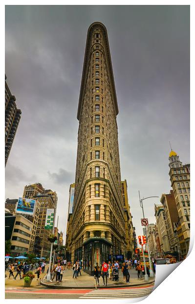 New York's Iconic Flatiron Building Print by Tony Keogh