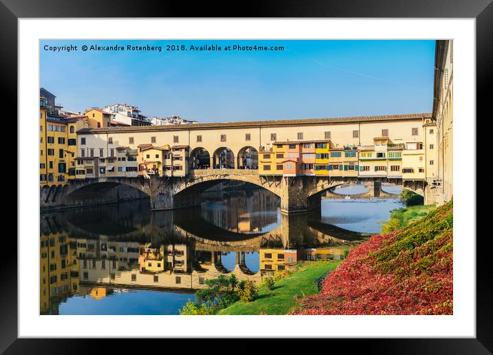 Ponte Vecchio, Florence Framed Mounted Print by Alexandre Rotenberg