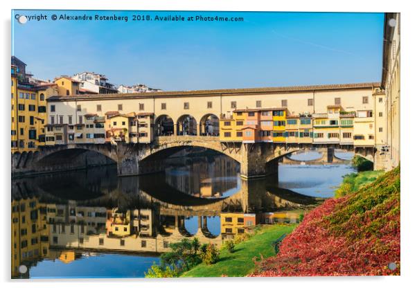 Ponte Vecchio, Florence Acrylic by Alexandre Rotenberg