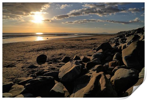 Barmouth Sunset Print by steven clifton