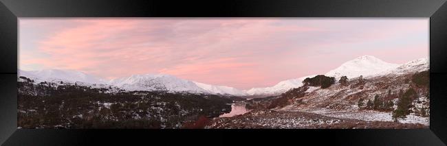 Glen Affric Sunrise panorama Framed Print by Grant Glendinning