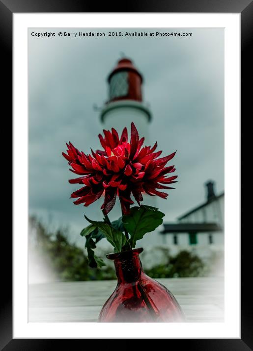 Souter Lighthouse Framed Mounted Print by Barry Henderson