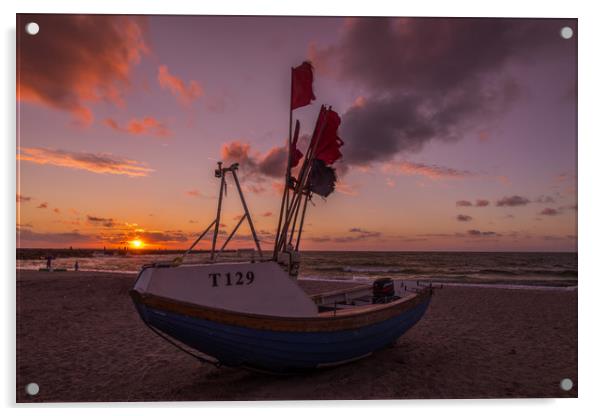 Danish sunset Acrylic by Thomas Schaeffer