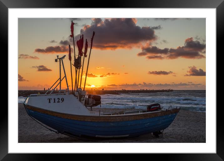 Danish sunset Framed Mounted Print by Thomas Schaeffer