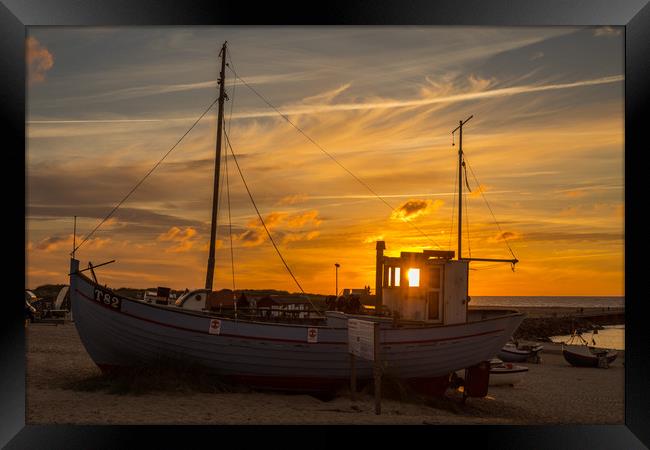 Danish sunset Framed Print by Thomas Schaeffer