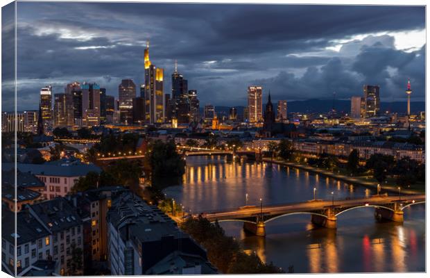 Skyline Frankfurt Canvas Print by Thomas Schaeffer