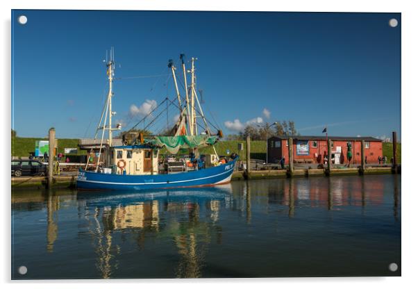 Pellworm harbour Acrylic by Thomas Schaeffer