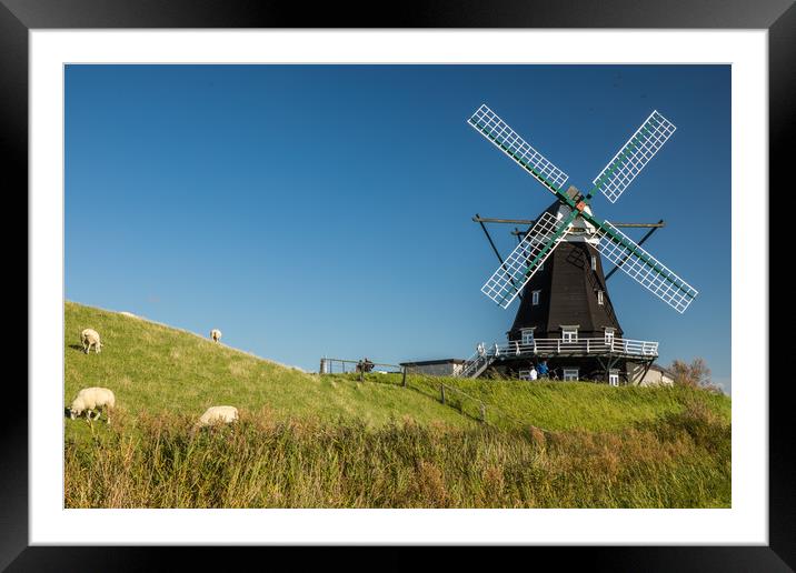 Mill of Pellworm Framed Mounted Print by Thomas Schaeffer
