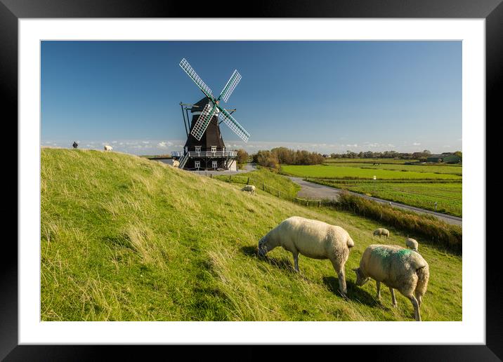 Mill of Pellworm Framed Mounted Print by Thomas Schaeffer