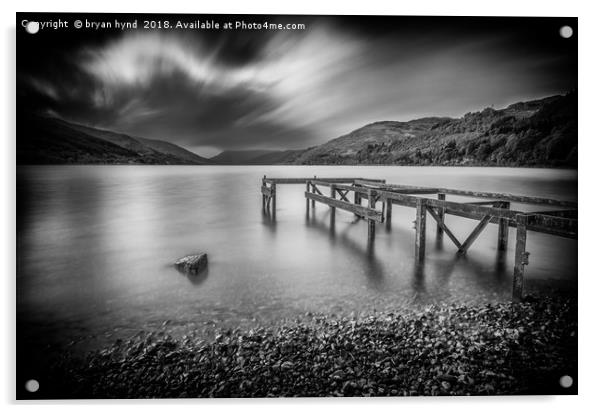 Loch Earn at St Fillans Acrylic by bryan hynd