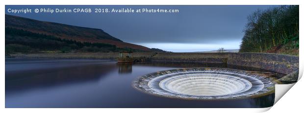 Ladybower Reservoir Plughole Print by Phil Durkin DPAGB BPE4