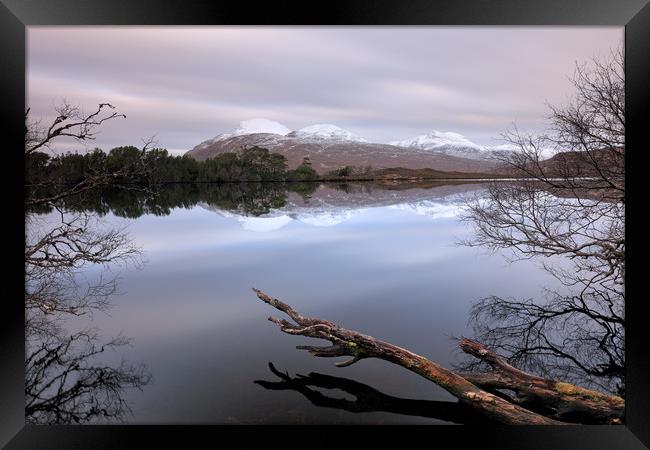 Loch Cul Dromannan Reflections Framed Print by Grant Glendinning