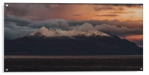 Isle Of Arran At Sunrise Acrylic by Chris Wright