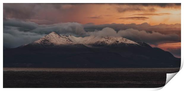 Isle Of Arran At Sunrise Print by Chris Wright