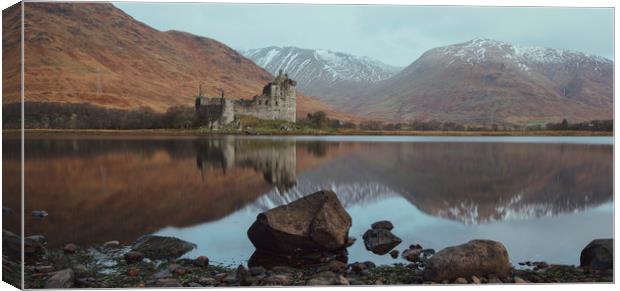 Kilchurn Castle Relfections Canvas Print by Chris Wright
