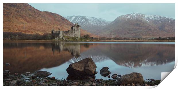 Kilchurn Castle Relfections Print by Chris Wright