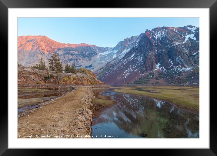 Drying Lake Allery Framed Mounted Print by jonathan nguyen