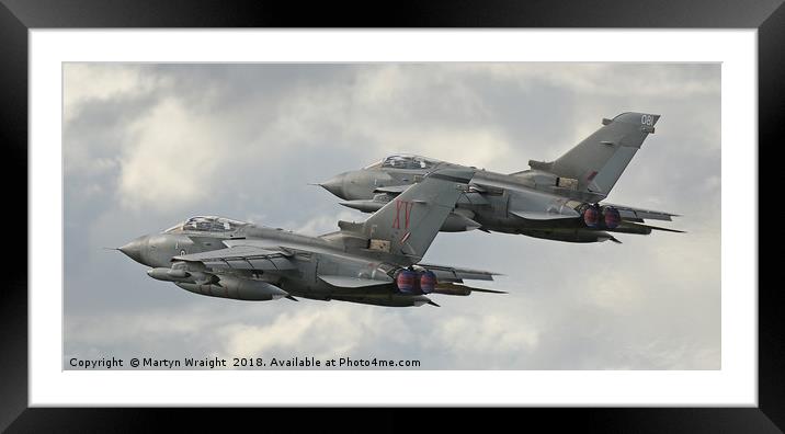 Tornado Gr4 departures Framed Mounted Print by Martyn Wraight