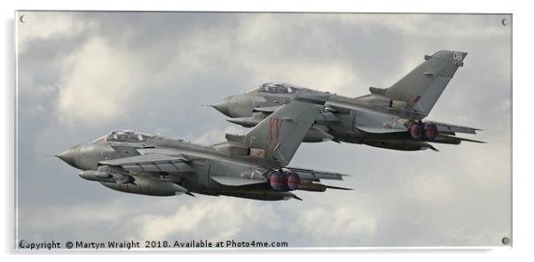 Tornado Gr4 departures Acrylic by Martyn Wraight