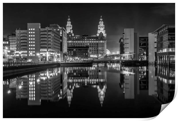 LIVERPOOL CITYSCAPE Print by Kevin Elias