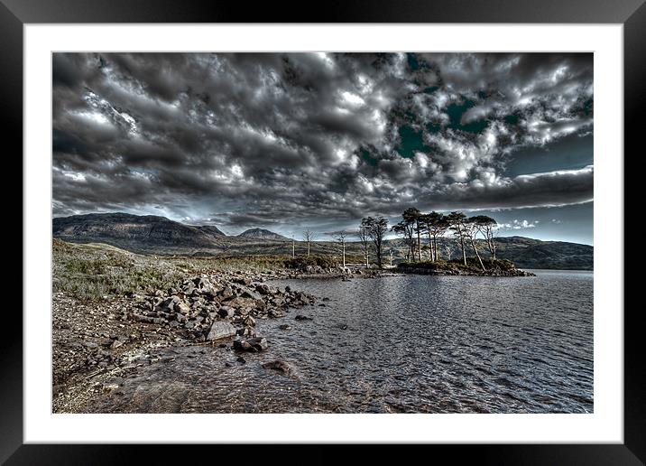 Loch in the Scottish Highlands Framed Mounted Print by Gabor Pozsgai