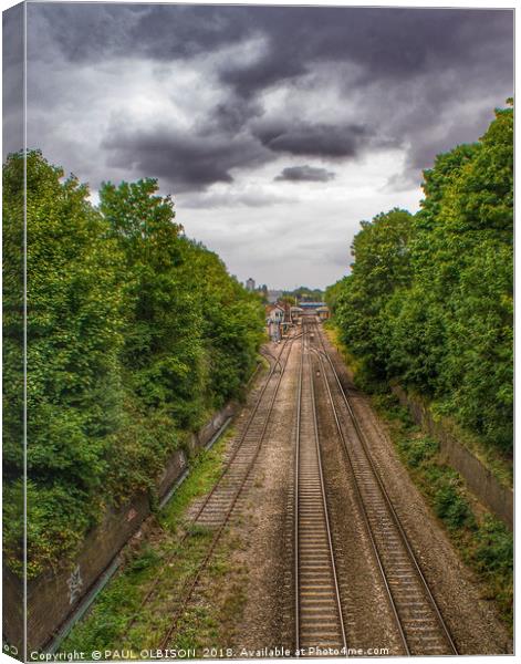 Tracks Canvas Print by PAUL OLBISON
